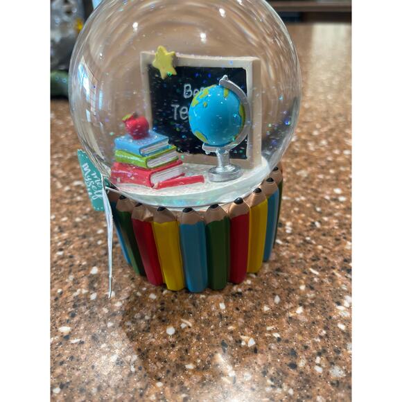 Best Teacher Snow Globe - Picture 3 of 4